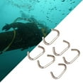 thumbnail image 6 of 6Pcs Scuba Diving Clips, Sturdy Stable Hooks for Cave or Diving, Scuba Divers, Underwater Activities wire dia. 3mm, 6 of 10