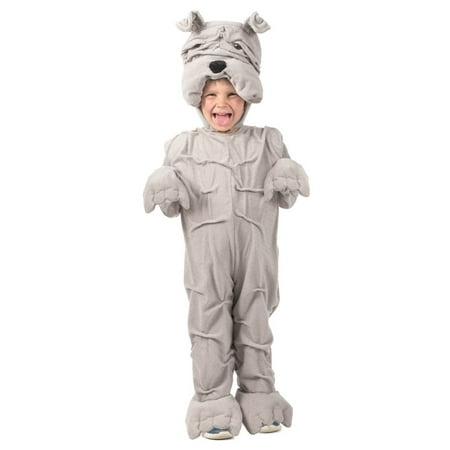 Halloween Girl's Wrinkly Bulldog Child Costume