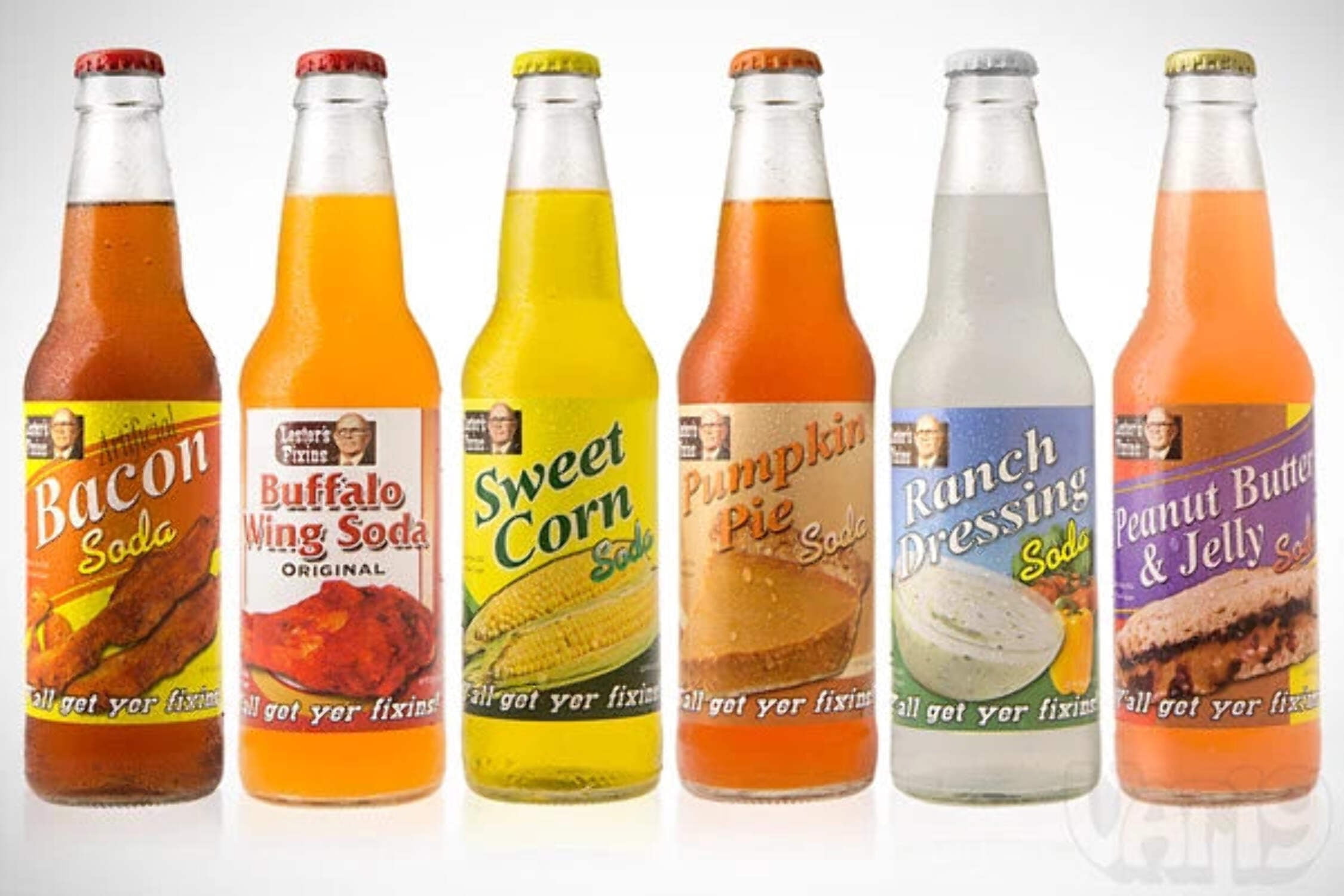 Lester's Food Sodas-6-pack (1 of each flavor)