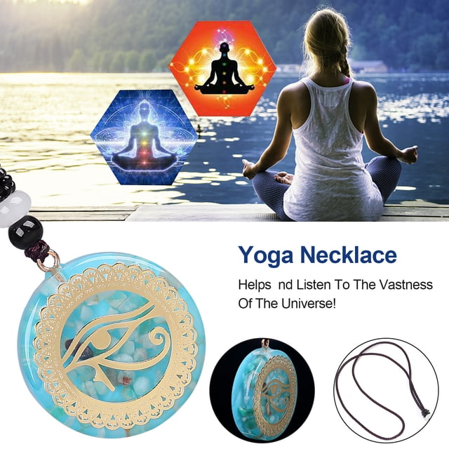 HomeKingdee Yoga Meditation Chakra Stone Pendant Necklace - Multicolor Unisex Spiritual Jewelry for Yoga Practice, Meditation, Gifts, and Daily Wear