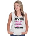 thumbnail image 2 of Animal Tank Tops T-Shirts Tees For Womens What I Look For In Guys Dachshund Funny Dog, 2 of 2