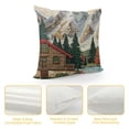 thumbnail image 4 of YINGXI  Decorative Throw Pillow Covers Mountain Tree Cushion Case Rustic Scenery for Sofa Couch Home Car Bedroom Living Room Decor () 12x12in, 4 of 5