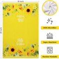 thumbnail image 2 of Sunflower Kitchen Towels Set of 2 Decorative Summer Dish Towels for Kitchen Yellow Kitchen Decor Microfiber Spring Tea Towels (18x28 Inches), 2 of 6