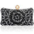 thumbnail image 1 of Bolso de noche para mujer, hermoso bolso de mano con diamantes de imitación brillantes, negro, 1 of 7