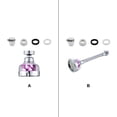 thumbnail image 1 of Faucet Aerator Mixer Fan Sink Extension Washing Bubbler Flexible Detachable Washable Plastic Basin Sprayer Replacement Part Short Type, 1 of 8