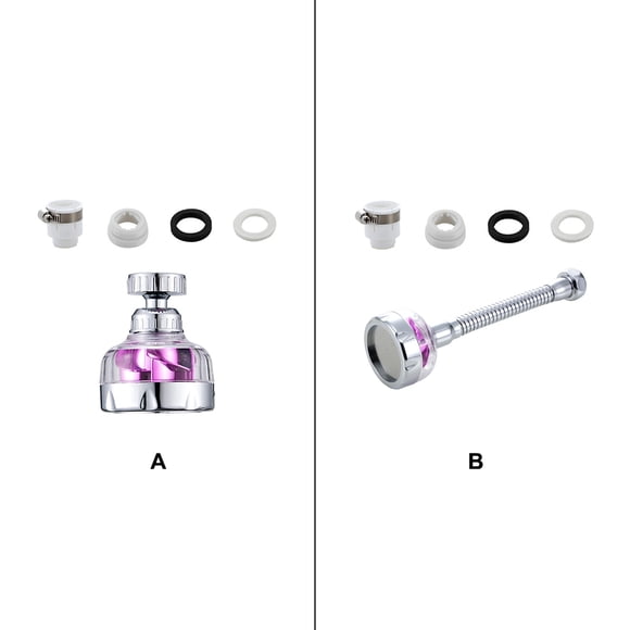 Faucet Aerator Mixer Fan Sink Extension Washing Bubbler Flexible Detachable Washable Plastic Basin Sprayer Replacement Part Short Type