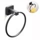 thumbnail image 1 of Anillo de toalla para baño 1 paquete, ganchos para toallero circular de baño de cocina, montaje en pared, almacenamiento resistente, acero inoxidable Adepaton 2035037-4, 1 of 9