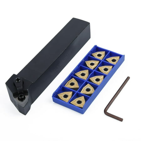 

RANMEI MWLNR2525M08 25mm Lathe Turning Tool Holder+10pcs WNMG080404 Carbide Inserts