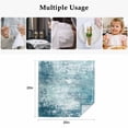 thumbnail image 5 of Shabby Teal Blue Cloth Napkins, Oil Painting Vintage Art Blue White Washable and Reusable Dinner Napkins Set of 8, Table Napkin for Kitchen Party Birthday Wedding Hotel Housewarming 20"x20", 5 of 9