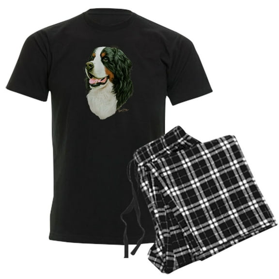 CafePress - Bernese Mountain Dog Pajamas - Men's Dark Loose Fit Cotton Pajama Set