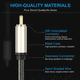 thumbnail image 5 of Cable de Subwoofer de aluminio con conector macho SPDIF chapado en oro para HDTV de cine en casa Hugtrwg  Nuevos Originales, 5 of 9