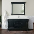 thumbnail image 5 of James Martin Vanities 60" Single Vanity, Antique Black w/ Single Hole 3 CM White Zeus Quartz Top, 5 of 5