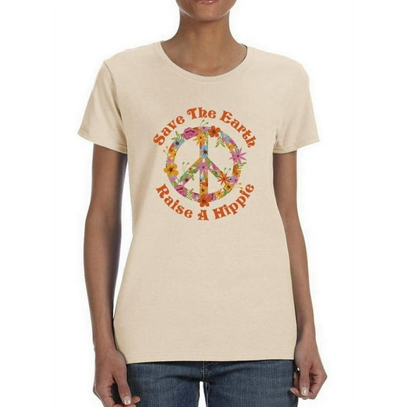 Raise A Hippie T-Shirt Women -Smartprints Designs, Female XX-Large