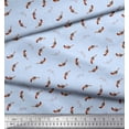 thumbnail image 2 of Soimoi Blue polyester Crepe Fabric Print Sewing Fabric Yard 42 Inch Wide, 2 of 3