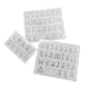 thumbnail image 2 of Xihbxyly Moldes de Letras y Números Invertidos, Moldes Pequeños de Resina En Mayúsculas y Minúsculas, Silicona Flexible para Epoxi, Fondant, Jabón, Crayones, Manualidades Personalizadas, Juego de 3 P, 2 of 2
