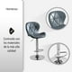 thumbnail image 5 of SET DE 2 BANCOS PARA BARRA CON RESPALDO ALTO COLOR GRIS, 5 of 6