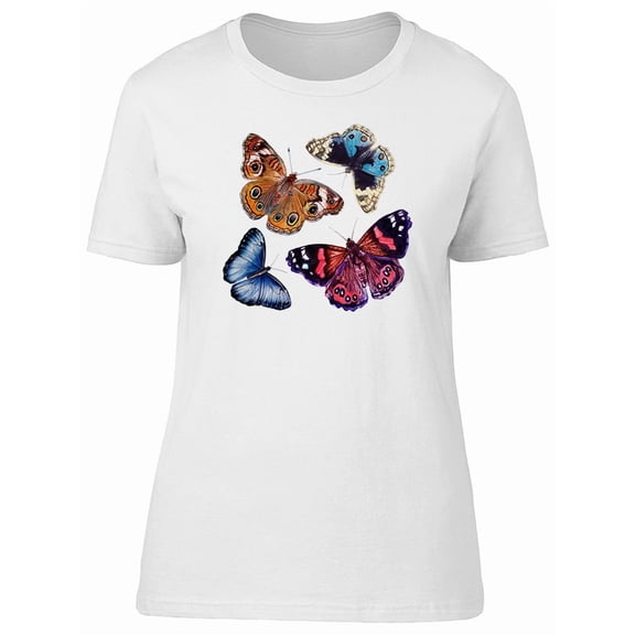 Collage Of Colored Butterflies T-Shirt Men -Image by Shutterstock, Male x-Large