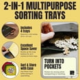 thumbnail image 5 of Puzzle Ready Portable Puzzle Caddy 1000 Pieces with 4 Sorting Trays Puzzle Carrier Board Organizer, 5 of 8