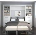 thumbnail image 2 of Bestar Pur Lit Escamotable Mural Complet et 2 Unités de Rangement avec Tiroirs (109 Po L) - Offert en 3 Couleurs, 2 of 15