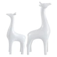 thumbnail image 1 of 2x Estatua de ciervo moderna Arte artesanal Artesanía de animales Escultura de la suerte de Feng Shui para Blanco, 1 of 9