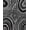 Black, Pattern 1, variant on ODIKA 4' x 6' Machine Washable Non-Slip Area Rug, Op Art squiggle High Traffic Rug, Black, 388791
