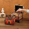 thumbnail image 5 of Nueva caja de almacenamiento de Halloween, caja de regalo divertida de Halloween con asa, caja de madera del tesoro con forma de calavera y calabaza, 5 of 5