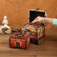 thumbnail image 5 of Nueva caja de almacenamiento de Halloween, caja de regalo divertida de Halloween con asa, caja de madera del tesoro con forma de calavera y calabaza, 5 of 5