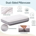 thumbnail image 5 of Adjustable Pillow Ultra Thin Flat for Sleeping Memory Foam Layer Low Profile Slim Pillow for Stomach, Back, Side Sleepers$$Bedding, 5 of 9