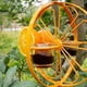 thumbnail image 4 of Comedero de pájaros de doble anillo de colibrí de Metal, comedero para pájaros al aire libre para patio, pájaros, balcón naranja, comedero para pájaros al aire libre, 1 pieza ER, 4 of 5