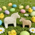 thumbnail image 4 of Unfinished Wooden DIY Blanks, Horse & Rabbit Shape Craft Kits, Natural Easy Decorate Decor for Family Craft Activities Easter Spring DIY Projects Home Desktop Party Ornaments Gift for Crafters, 4 of 6