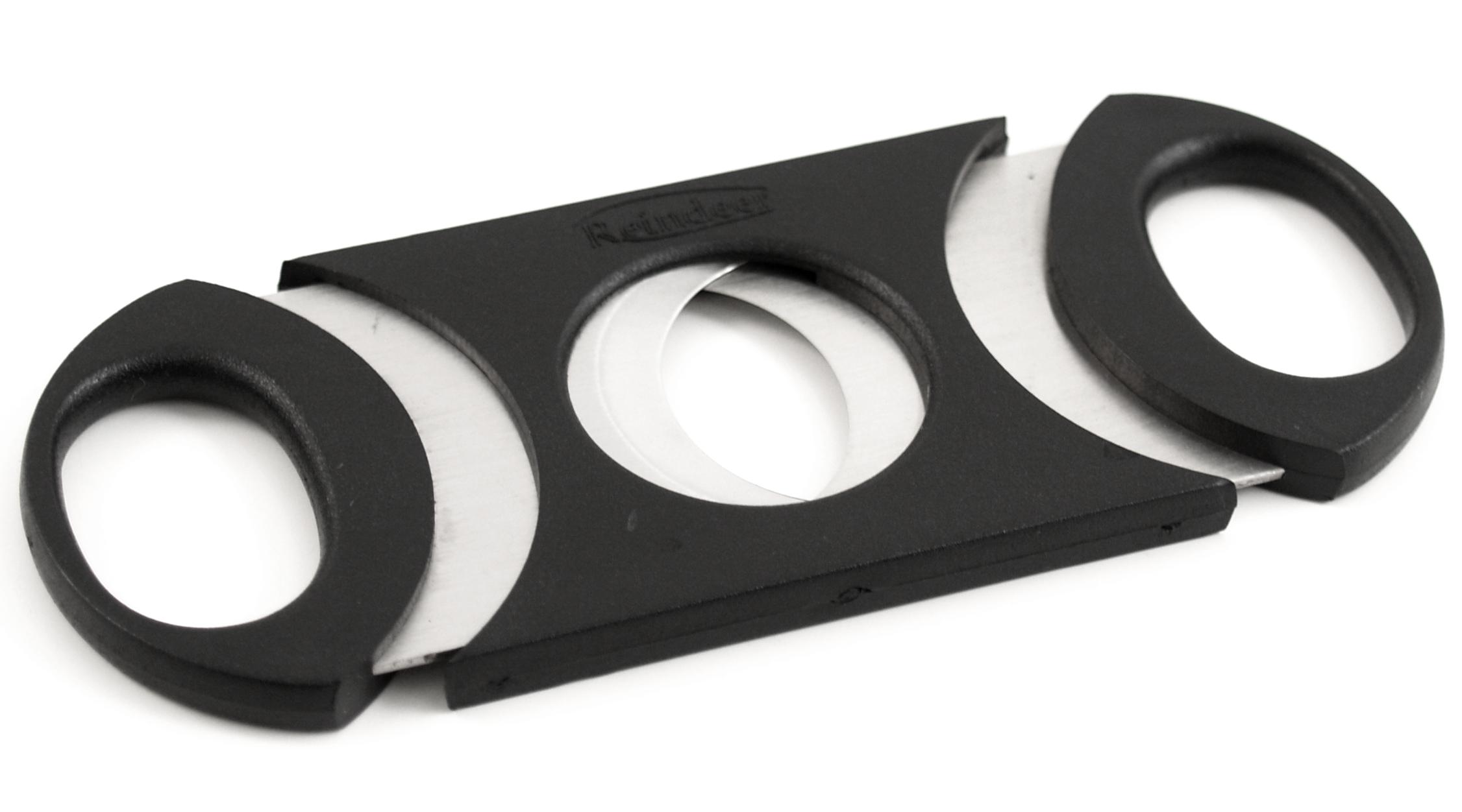 Metro 64 Ring Gauge Cigar Cutter Black & Stainless Steel