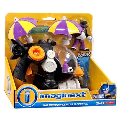 Fisher-Price Imaginext DC Super Friends Penguin w/ Helicopter Umbrella 