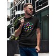 thumbnail image 2 of Abstract Disco Ball Colorful T-Shirt Men -Image by Shutterstock, Male 3X-Large, 2 of 4