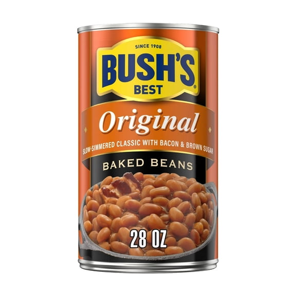 Bush's Original Baked Beans, Canned Beans, 28 oz Can (Pack of 2)