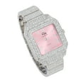thumbnail image 3 of Women's Luxury Crystal Diamonds Iced Out Watch, a True Testament to blinged-Out Beauty and Timeless Glamour (L0513LA-T SLV-Pink), 3 of 7