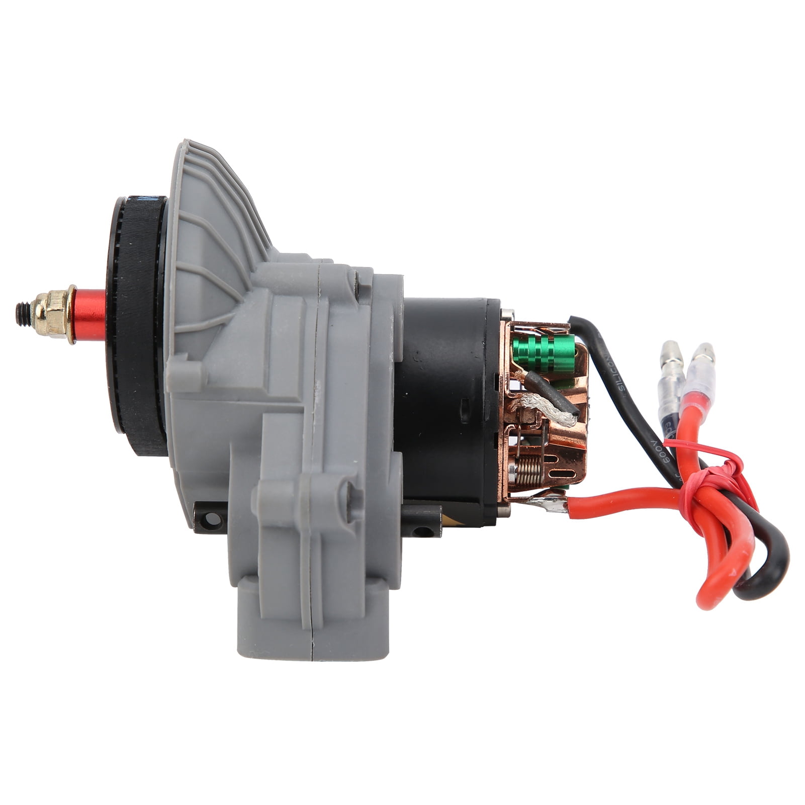 Grey RC Gearbox,Durable Metal Gear Box with 540 55T Brushed Motor for Axial SCX10 II 90046 90047 1/10 RC Car Upgrade Parts 