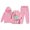 A-Pink56, variant on JAJAHO Girls Jogger Set 2 Piece Pullover Hoodie And Sweatpants Set California Printed Tracksuit For Kids 2-13Y