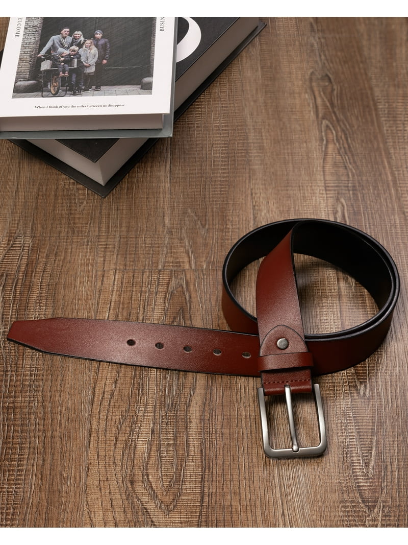 Punplita Men Belt Leather Fashion Brown Belts For Men Belt For