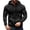 Black #2, variant on Men's Winter Raglan Sleeve Hoodie Soft Fleece Full Zip Athletic Jacket Wind Resistant Loose Causal Hoodies, M