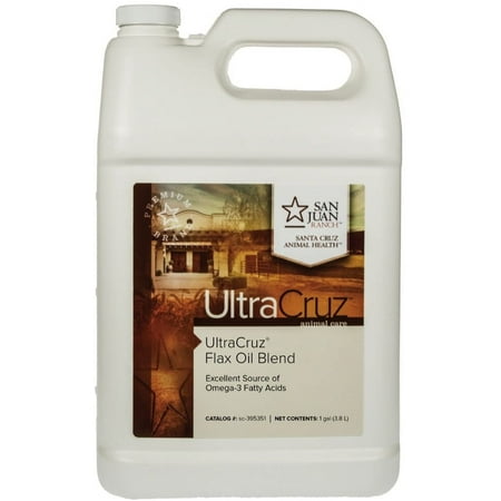 UPC: 0810500023153 | UltraCruz Flax Oil Blend Supplement for Horses and Livestock  1 Gallon