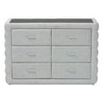 thumbnail image 4 of Baxton Studio Cadmus Modern Light Grey Channel-Tufted Fabric 4-Drawer Dresser, 4 of 6