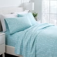 thumbnail image 3 of Bare Home Luxury 100% Cotton Flannel King Sheet Set, Deep Pocket, 4-Piece, Snowdrift, 3 of 9