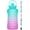 Green-Purple, variant on HydroPal Motivational Water Bottle 128oz with Time Marker BPA Free Tritan Reusable Water Jug Leak Proof Wide Mouth Lightweight Sport Travel Water Bottle