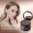 thumbnail image 2 of Black Hair Root Touch Up Powder 4g | Natural Instant Waterproof Hairline Shadow Concealer for Sparse Hair Coverage, Long Lasting Black Brown Coffee Brown, 2 of 8