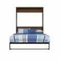 thumbnail image 4 of RoomAndLoft Cape Cod Solid Wood Queen Size Murphy Wall Bed in Brown, 4 of 11