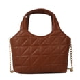 thumbnail image 1 of Bolso bandolera para mujer PU cuero acolchado Casual cadena señoras monedero (marrón) Likrtyny Para Estrenar, 1 of 2