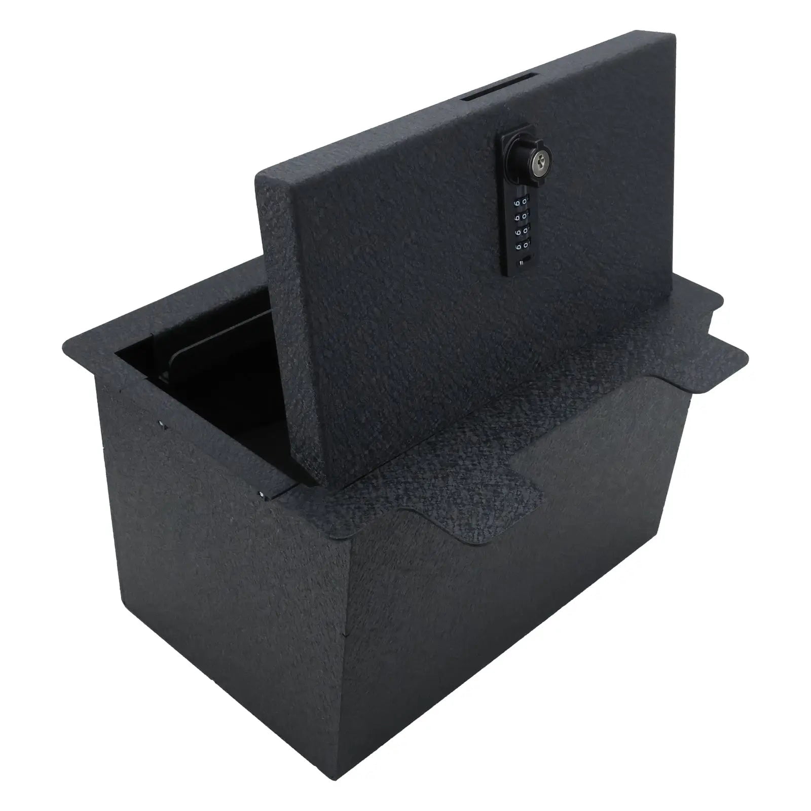 WASAI Center Console Gun Safe - Console Lockbox Vault for Chevy Silverado/for GMC Sierra 1500 2019-2022, NOT FOR REFRESHED MODELS, Anti-theft Car Safe with 4-digit Lock with Password Retrieval Key.