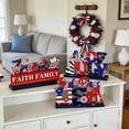 thumbnail image 6 of SLYNSHome 4th of July Decorations Patriotic Tiered Tray Decor Independence Day Table Centerpiece Shelf Mantel Red White and Blue Decor Sign, 6 of 6