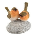 thumbnail image 1 of Estatua de pájaros con decoración de escultura de resina de piedra Amigos de regalo Cañas de regalo de pájaros Ornamento para el jardín del balcón del 95x9x12cm, 1 of 8