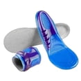 thumbnail image 2 of Plantillas deportivas de 2 uds., plantillas deportivas de absorción de impacto de alta elasticidad gruesas de silicona TPE azul L, 2 of 12